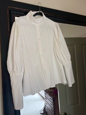 White poplin blouse